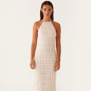 Peppermayo Aullie Maxi Dress in Ivory